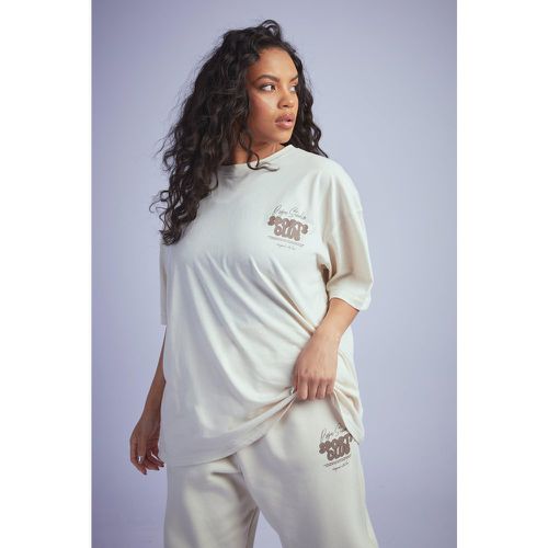 Grande Taille - T-Shirt Oversize À Slogan - boohoo - Modalova