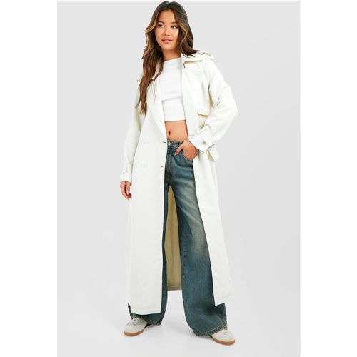 Oversized Double Breast Trench Coat - boohoo - Modalova