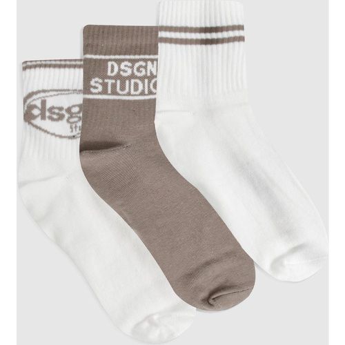 Dsgn Studio Sports Tonal Sock 3 Pack - boohoo - Modalova