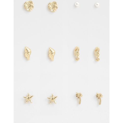 Ocean Multipack Earrings - boohoo - Modalova