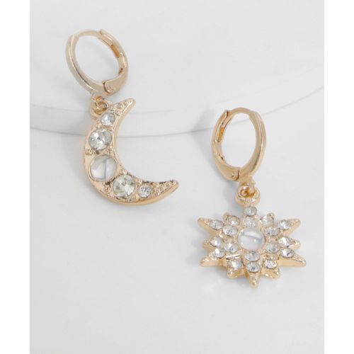 Celestial Hoop Earrings - boohoo - Modalova