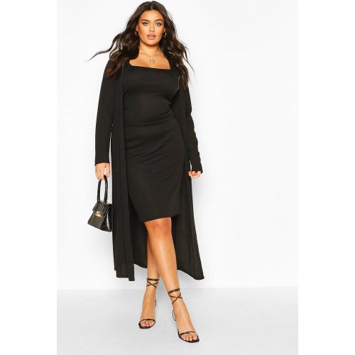 Grande Taille - Robe Kimono Mi Longue - boohoo - Modalova
