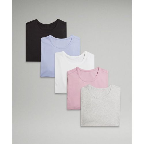 – T-Shirt 5 Year Basic Lot de 5s – Noir/Blanc – Taille XS - lululemon - Modalova