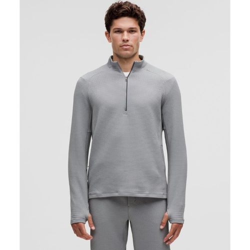 – Haut demi-zippé à maille gaufrées – Gris – Taille L - lululemon - Modalova