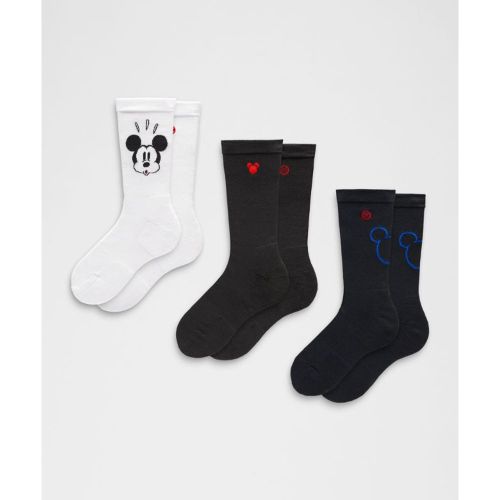 – Disney x Chaussettes Daily Stride Comfort Lot de 3s – Blanc/Noir/Bleu – Taille L - lululemon - Modalova