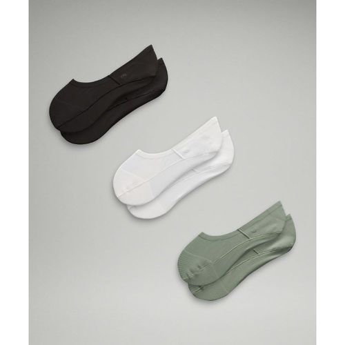 – Chaussettes invisibles douces et lisses Lot de 3 – Noir/Blanc/Gris – Taille L - lululemon - Modalova