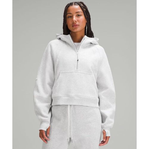 – Sweat à capuche Scuba Oversized demi-zippés – Light Gris – Taille XS/S - lululemon - Modalova