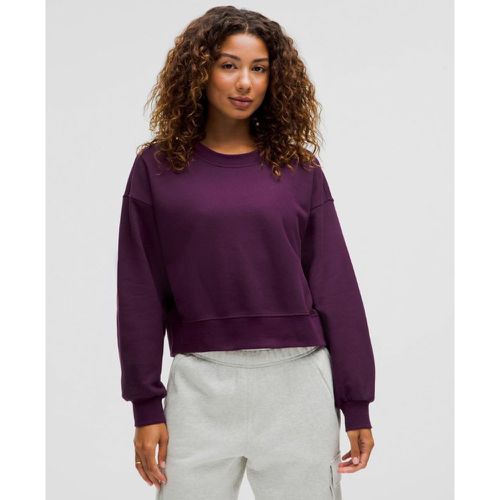 – Sweat court Perfectly Oversized à col rond French Terrys – Violet – Taille 10 - lululemon - Modalova