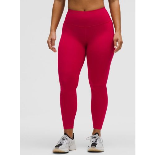 “ Legging Wunder Train Contour Fit taille hautes â€“ 64 cm â€“ Rose â€“ Taille 8 - lululemon - Modalova
