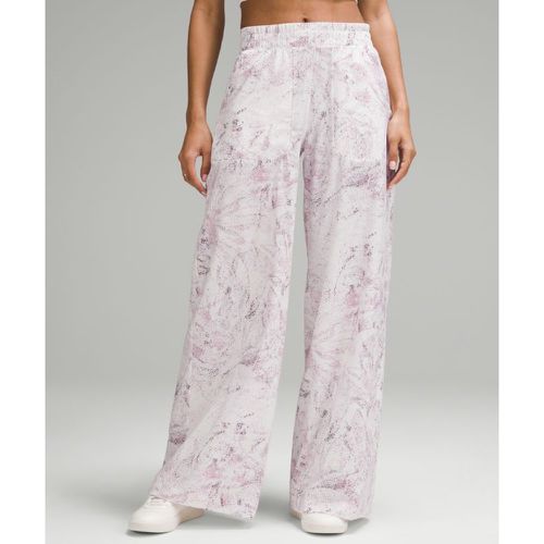 – Pantalon taille mi-haute à jambe large en Swift Pleine longueurs – Rose/É – Taille 0 - lululemon - Modalova