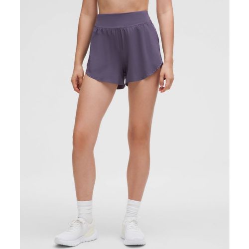 – Short Fast and Free réfléchissant taille haute coupe classiques – 8 cm – Violet – Taille 0 - lululemon - Modalova