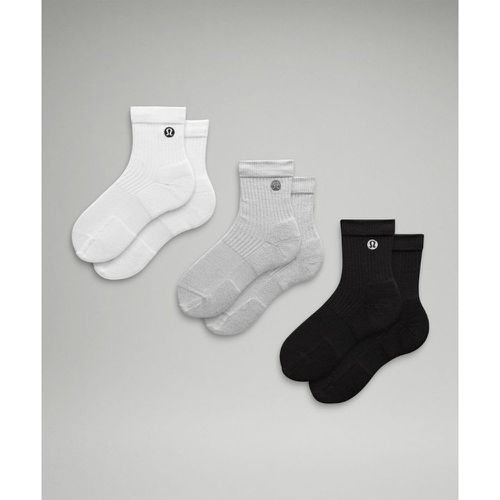 – Chaussettes Daily Stride montantes Lot de 3s – Blanc/Noir – Taille L - lululemon - Modalova