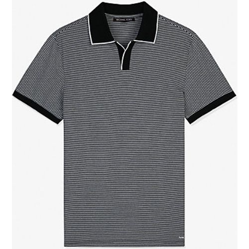 MK Polo rayé en mélange de coton - - Michael Kors - Michael Kors Mens - Modalova