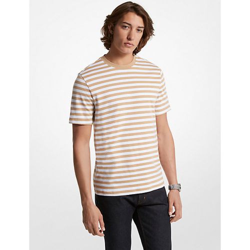 MK T-shirt en coton Pima à rayures - - Michael Kors - Michael Kors Mens - Modalova