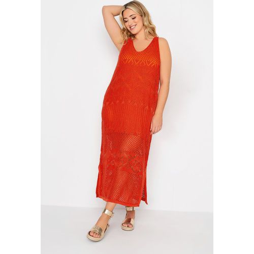 Robe Midaxi Crochet Manches Longues , Grande Taille & Courbes - Yours - Modalova