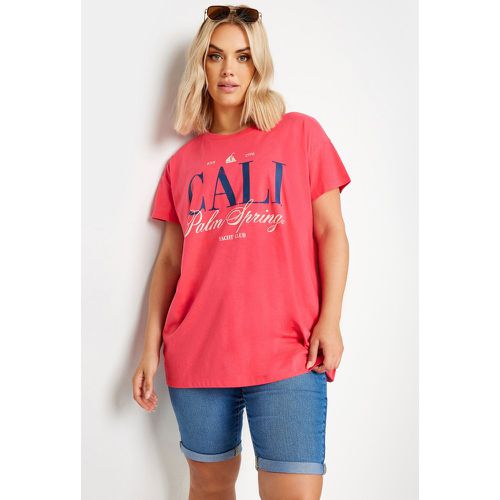 Tshirt Slogan 'Cali Palm Spring' , Grande Taille & Courbes - Yours - Modalova