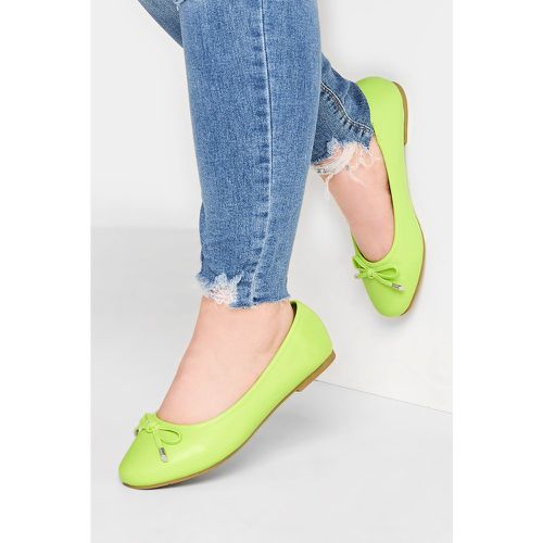 Ballerines Citron Noeud Pieds Larges E & Extra Larges eee - Yours - Modalova