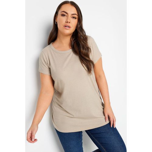 Tshirt Beige Manches Courtes , Grande Taille & Courbes - Yours - Modalova