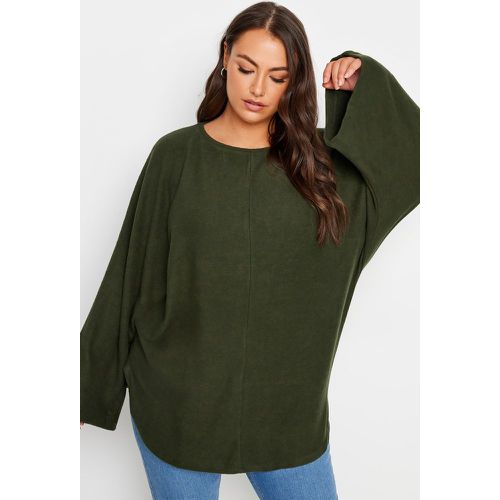 Curve Green Batwing Jumper, Grande Taille & Courbes - Yours - Modalova