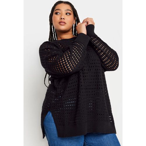 Pull En Crochet Manches Longues , Grande Taille & Courbes - Yours - Modalova