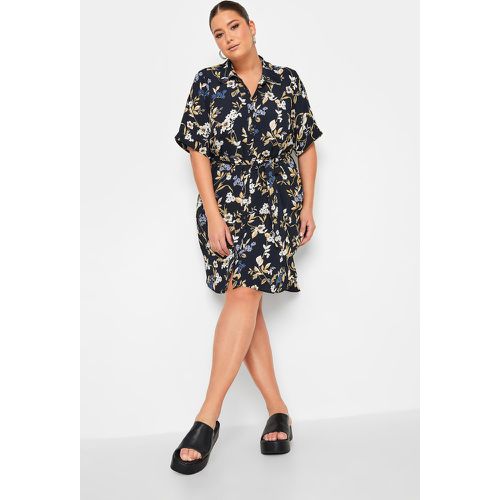 Robechemise Floral Bleu, Grande Taille & Courbes - Yours - Modalova