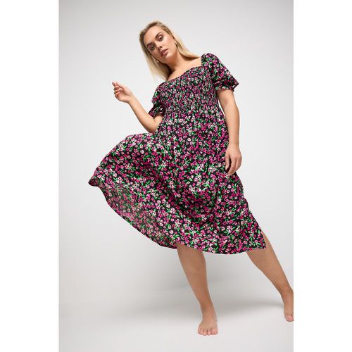 Limited Collection Robe Midi Floral Rose, Grande Taille & Courbes - Yours - Modalova