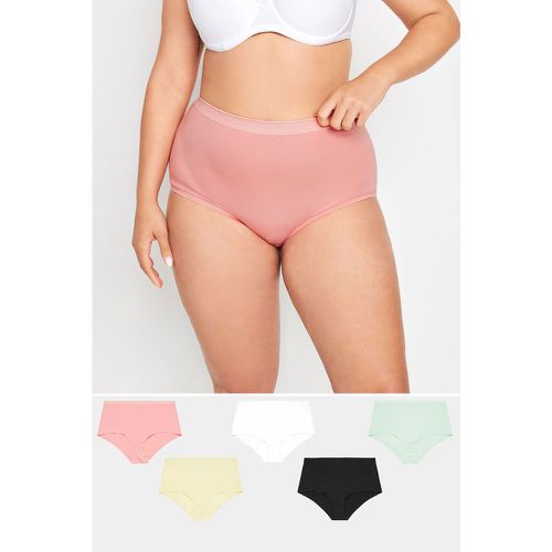 Pack Curve Pink & Yellow Pastel Shorts - Yours - Modalova