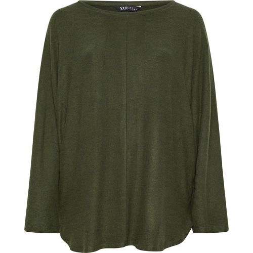 Curve Green Batwing Jumper, Grande Taille & Courbes - Yours - Modalova