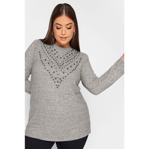 Pull Empiècement Perles , Grande Taille & Courbes - Yours - Modalova