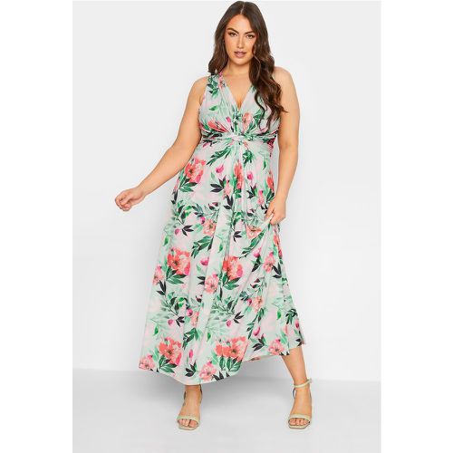 Robe Floral Maxi À Noeud , Grande Taille & Courbes - Yours London - Modalova