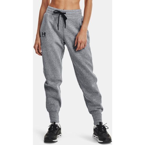 Pantalon de jogging Rival Fleece Acier Medium Heather / Noir / Noir L - Under Armour - Modalova