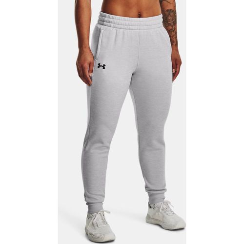 UNDER ARMOUR - Pantalon Essential Fleece Joggers Femme Black/White