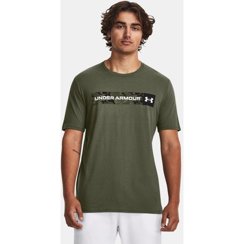 T-shirt à manches courtes Camo Chest Stripe Marine OD / Noir / Blanc XXL - Under Armour - Modalova