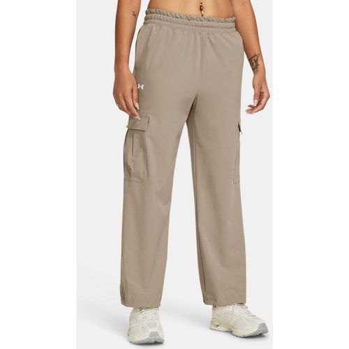 Pantalon cargo ArmourSport Woven Timberwolf Taupe / Blanc L - Under Armour - Modalova