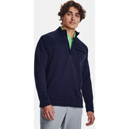 Maillot ½ zip Storm SweaterFleece Midnight Marine / Blanc L - Under Armour - Modalova