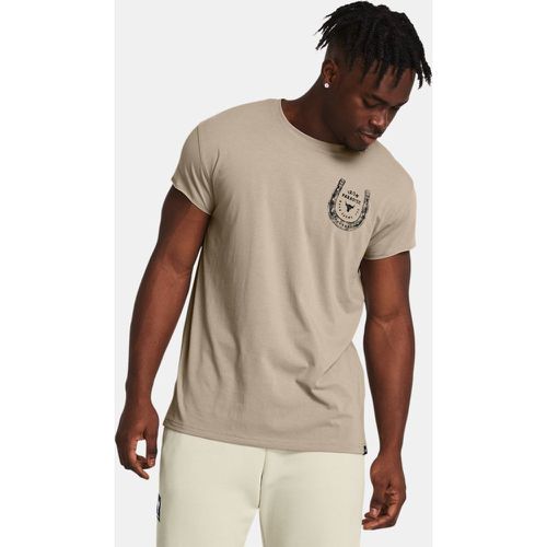 Tee-shirt à manches courtes Project Rock Balance Timberwolf Taupe / Noir L - Under Armour - Modalova