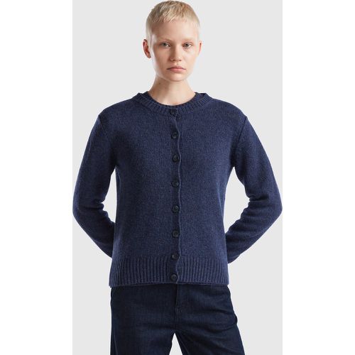 Benetton, Gilet En Pure Laine Shetland, taille M, Bleu - United Colors of Benetton - Modalova