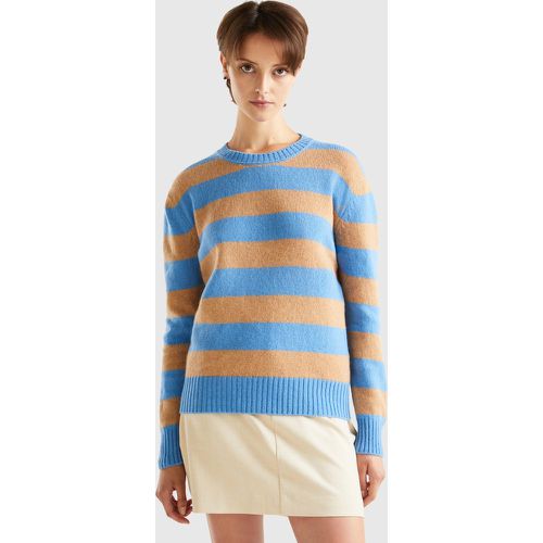 Benetton, Pull Rayé En Pure Laine Shetland, taille S, Multicolore - United Colors of Benetton - Modalova