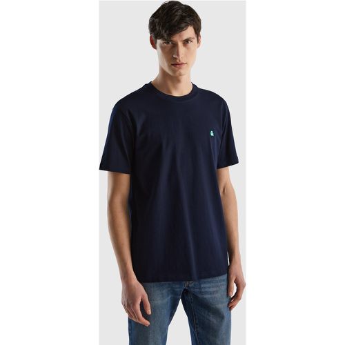 Benetton, T-shirt Basique En 100 % Coton Bio, taille XXXL, Bleu Foncé - United Colors of Benetton - Modalova