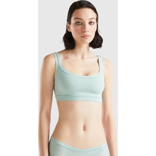 Benetton, Brassière Coton Bio Super Stretch, taille OS, Bleu Vert - United Colors of Benetton - Modalova