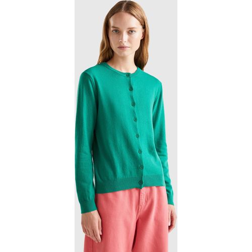 Benetton, Gilet Vert Forêt En Mélange De Laine Et De Cachemire, taille L, Vert - United Colors of Benetton - Modalova