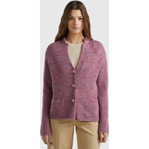 Benetton, Veste En Maille 100% Coton, taille XXS, Rose - United Colors of Benetton - Modalova