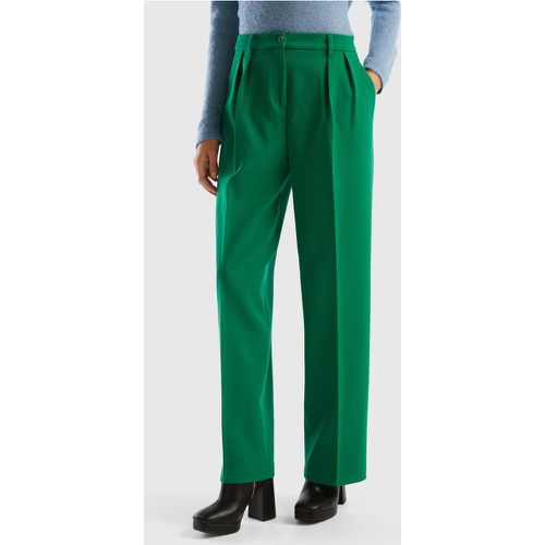 Benetton, Pantalon Ample Plissé, taille 46, Vert - United Colors of Benetton - Modalova