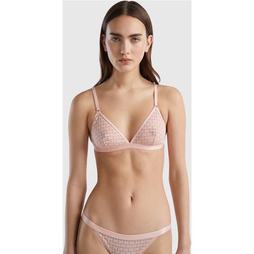 Benetton, Soutien-gorge Triangle À Monogram, taille 90, Rose Pâle - United Colors of Benetton - Modalova