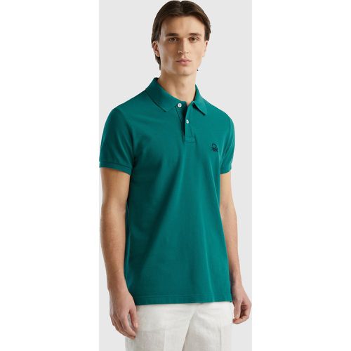 Benetton, Polo Ajusté Vert Octane, taille XXL, Canard - United Colors of Benetton - Modalova