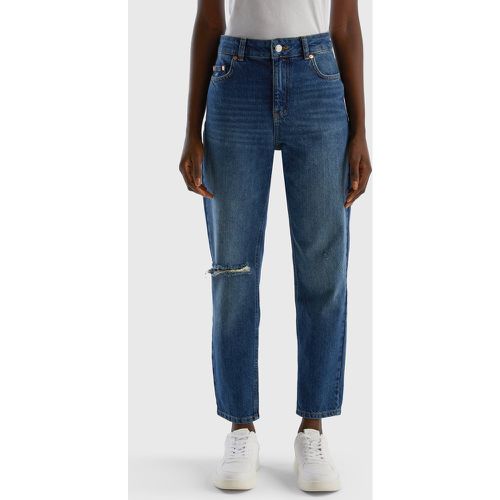 Benetton, Jeans Cropped Taille Haute, taille 30, Bleu Foncé - United Colors of Benetton - Modalova