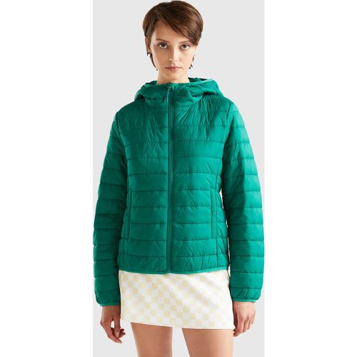 Benetton, Blouson Rembourré En Ouate Recyclée, taille S, Vert - United Colors of Benetton - Modalova