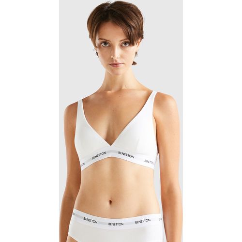 Benetton, Soutien-gorge Triangle En Coton Bio, taille 100, Blanc - United Colors of Benetton - Modalova