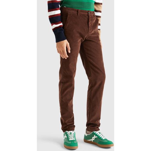 Benetton, Pantalon En Velours Stretch, taille 44, Marron - United Colors of Benetton - Modalova