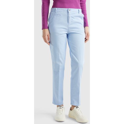 Benetton, Chino Slim Bleu Clair En Coton, taille , Bleu Ciel - United Colors of Benetton - Modalova